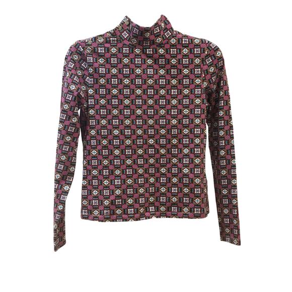 Maeve by Anthropologie Patterned Mock Neck Women's size S - Picture 1 of 3